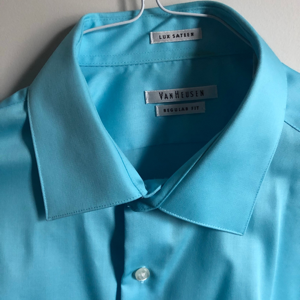 Cyan Van Heusen Spread Collar Dress Shirt
